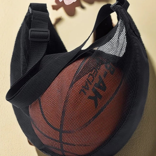 Single Shoulder Crossbody Basketball Bag Portable Storage Student Peaceful Pleasures Health and Wellness