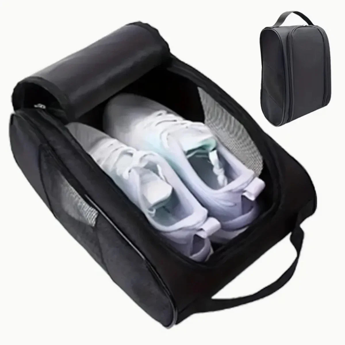 Portable Golf Shoe Bag Oxford Cloth Shoe Carrier Bags Breathable Lightweight Golf Handbag Dustproof Football Tennis Shoe Bag Peaceful Pleasures Health and Wellness