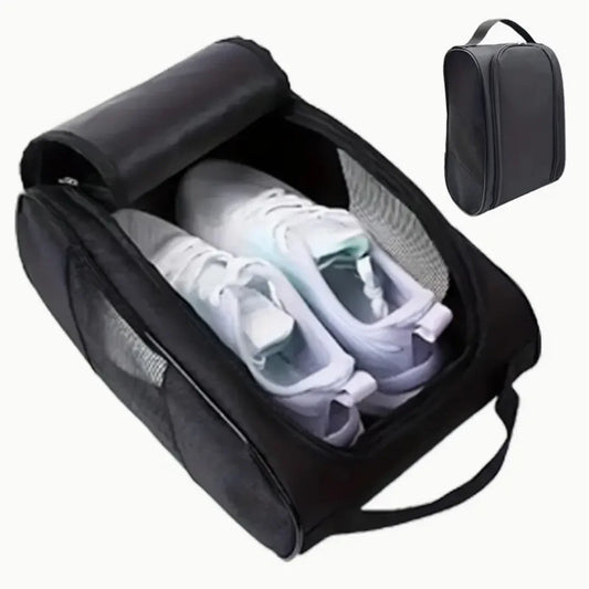 Portable Golf Shoe Bag Oxford Cloth Shoe Carrier Bags Breathable Lightweight Golf Handbag Dustproof Football Tennis Shoe Bag Peaceful Pleasures Health and Wellness
