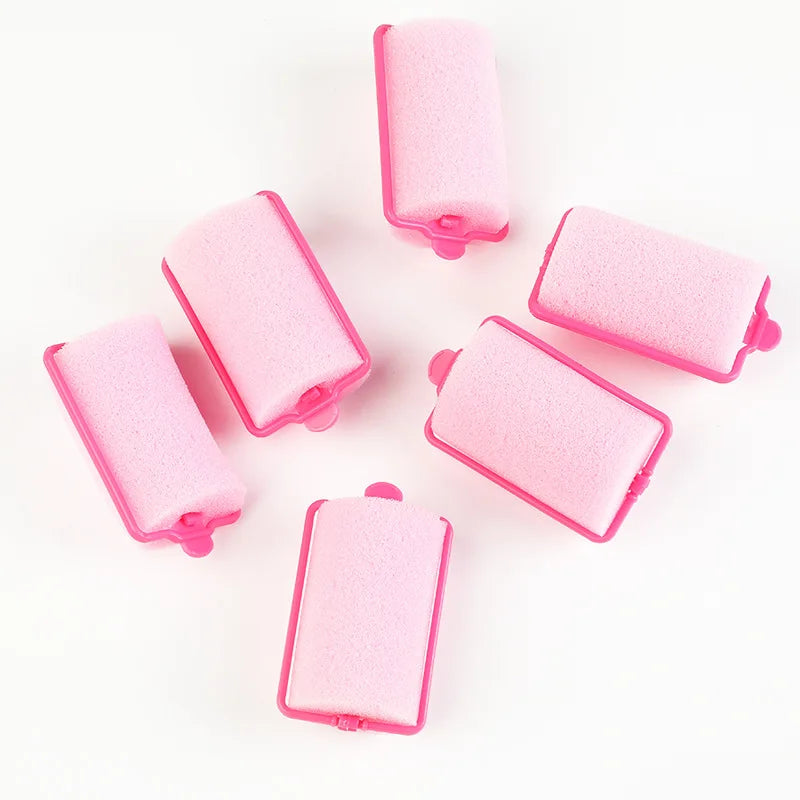 10/12/14/8/6pcs Sponge Hair Curler Foam Rollers Hair Styling Tools DIY Pink/Yellow Curling Easy Tool Hair Accessories Peaceful Pleasures Health and Wellness