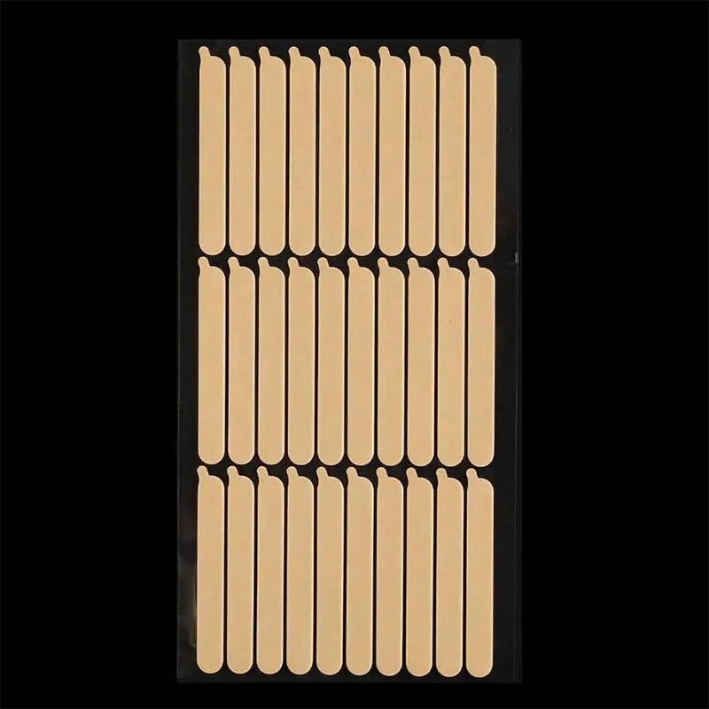 30/33pcs Transparent Double Adhesive Tape False Nails Display Stand Glue Stickers Acrylic Practice Showing Bar Nail Art Tools Peaceful Pleasures Health and Wellness