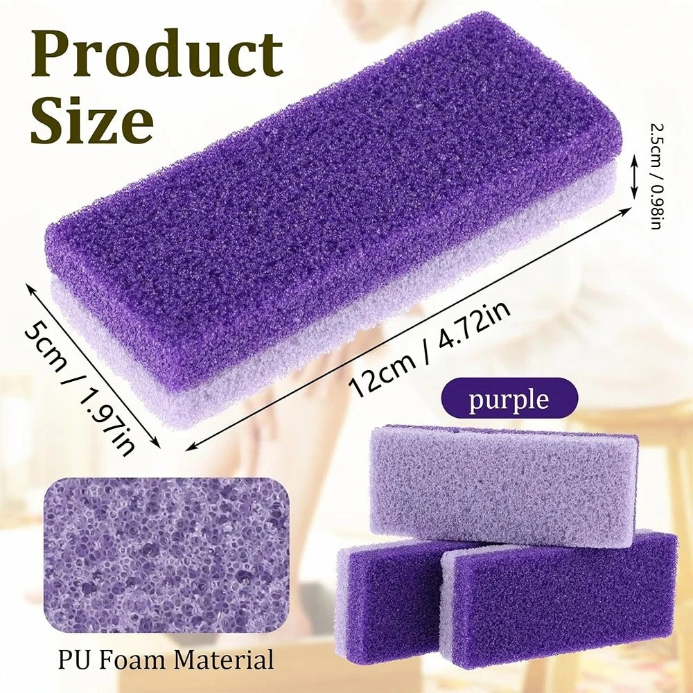 5/10PCS Foot Pumice Stone Foot File Callus Dead Skin Remover Foot Heel Scrubber Smooth Feet In Seconds Pedicure Exfoliator Tool Peaceful Pleasures Health and Wellness