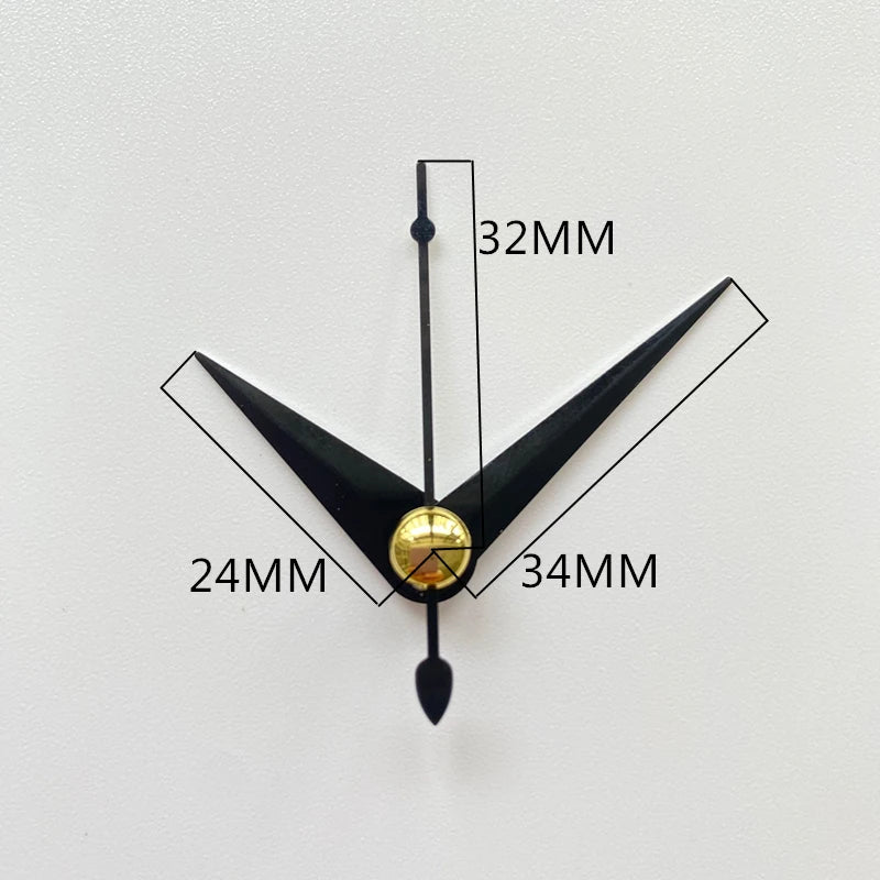 Silent Mute DIY Wall Clock Movement with Hands – Quartz Mechanism Repair Kit