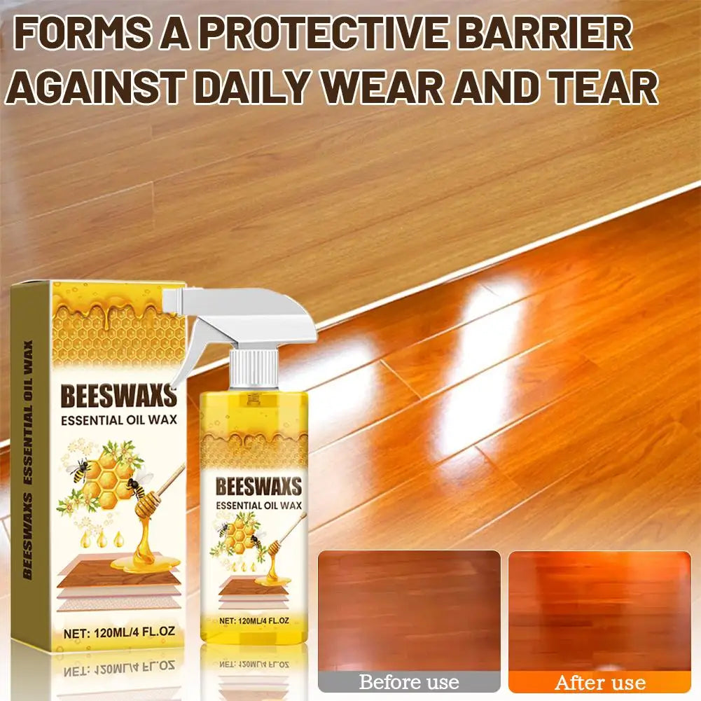 Natural Beeswax Wood Floor Polish & Furniture Wax | 120ml Kit
