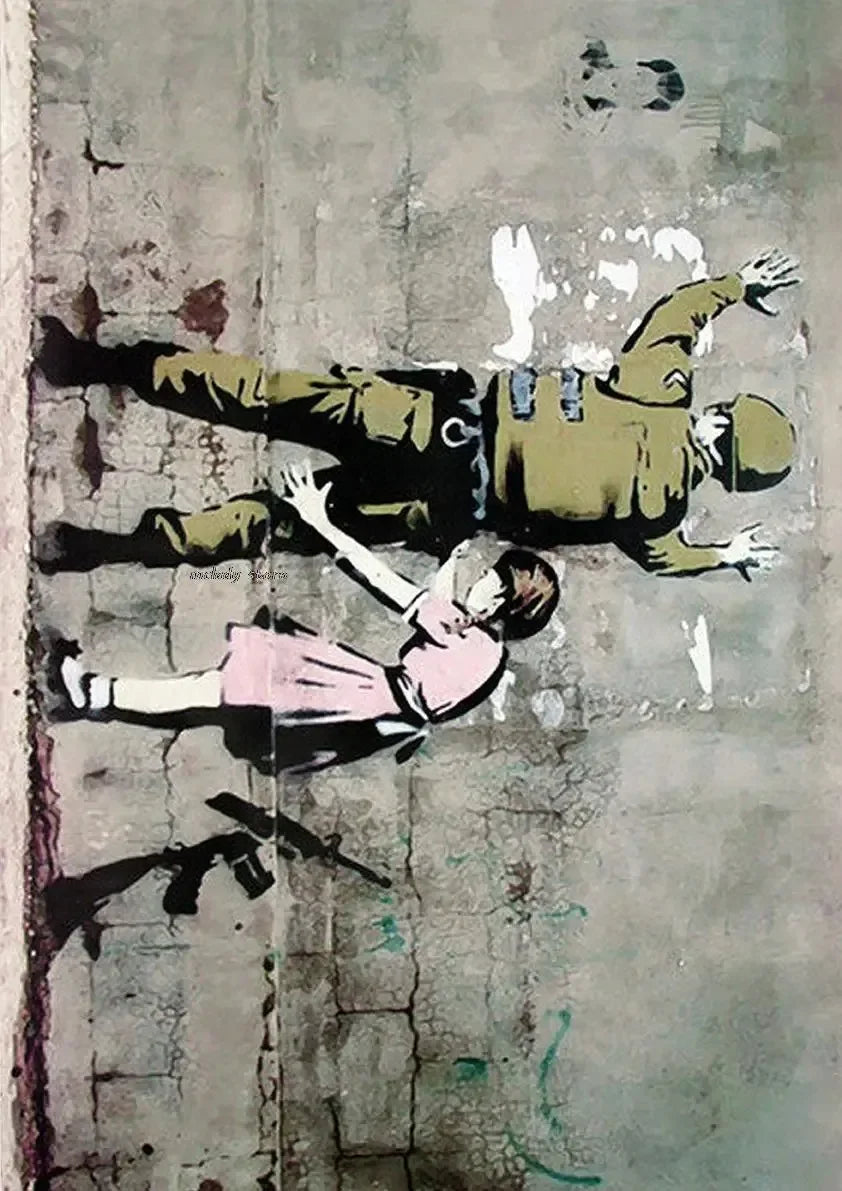 Banksy Girl with Red Balloon Canvas Wall Art | Street Art Decor