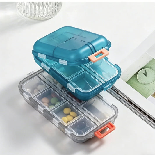 7-Day Weekly Pill Organizer – Portable Divided Medicine Box Weekly Pill Organizer Peaceful Pleasures Health and Wellness