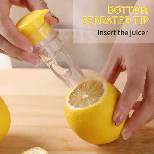 2PCS Lemon Squeezer Plastic Resuable Lightweight Juices Reamer Washable Manual Juices Portable kitchen Reamer Built in Filter Peaceful Pleasures Health and Wellness