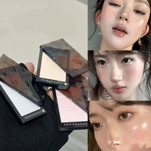Moonlight White Shimmer Highlighter & Contour Makeup Palette Highlighter Palette Peaceful Pleasures Health and Wellness
