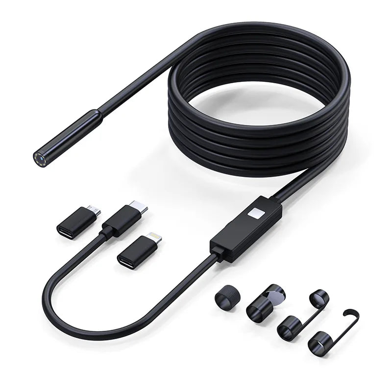 Mobile Phone Directly Connected Camera Hd 2 Million Industrial Endoscope Hard Wired Waterproof Endoscope Peaceful Pleasures Health and Wellness 1