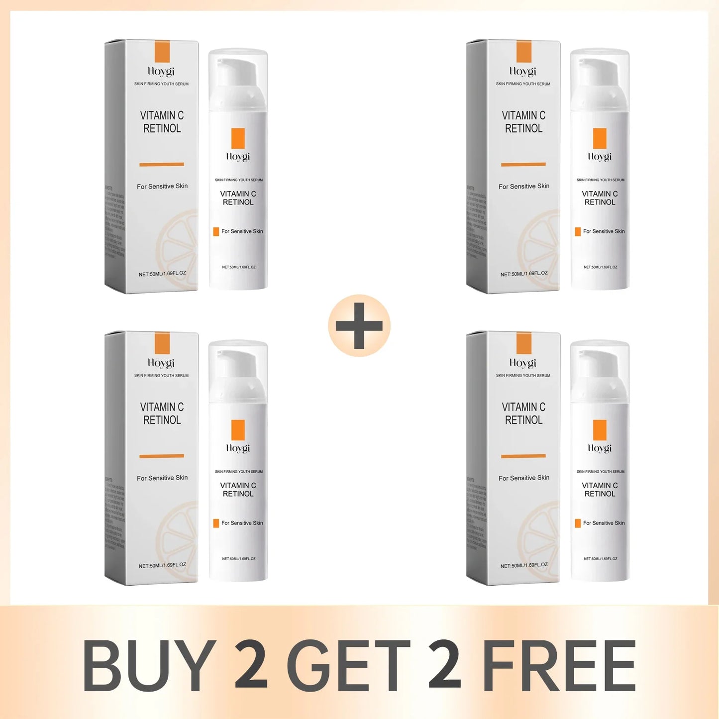 Hoygi Retinol Vitamin C Face Cream – Anti-Aging, 50ml
