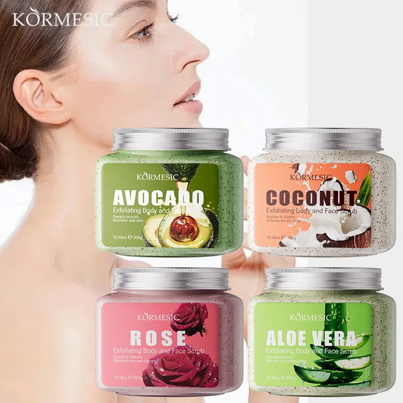 Avocado Facial Scrub Body Cream – Exfoliating Moisturizer