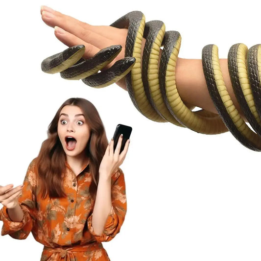 Fake Snake Props Creative Scary Toy Realistic Rubber Soft Snakes Peaceful Pleasures Health and Wellness