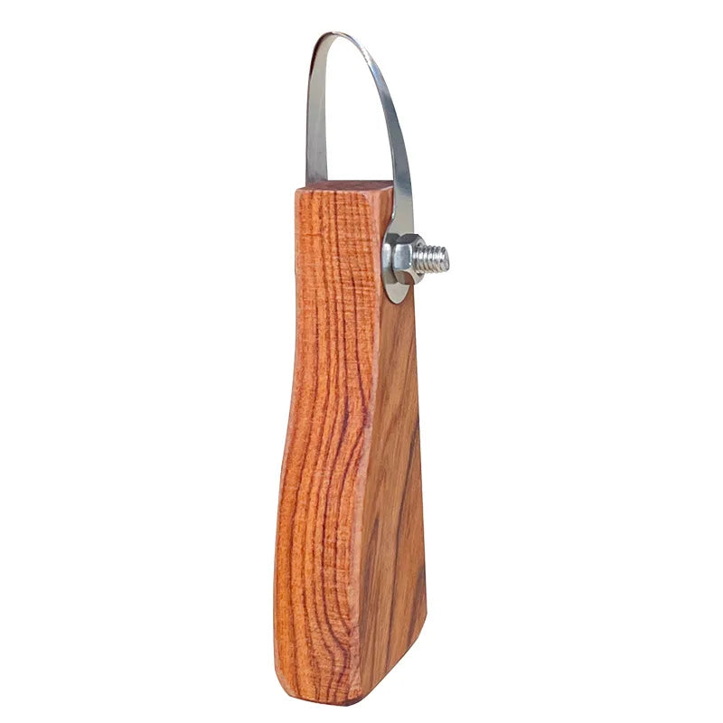 Wooden File Handle with Brass Collet Chuck for Needle Files File Handle Tool Peaceful Pleasures Health and Wellness Light Grey