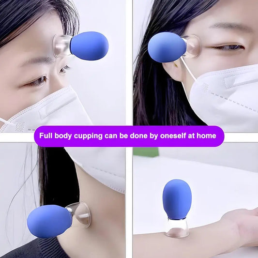 Silicone Facial Cupping Device – Vacuum Anti-Aging Massager Facial Cupping Massager Oasis Select