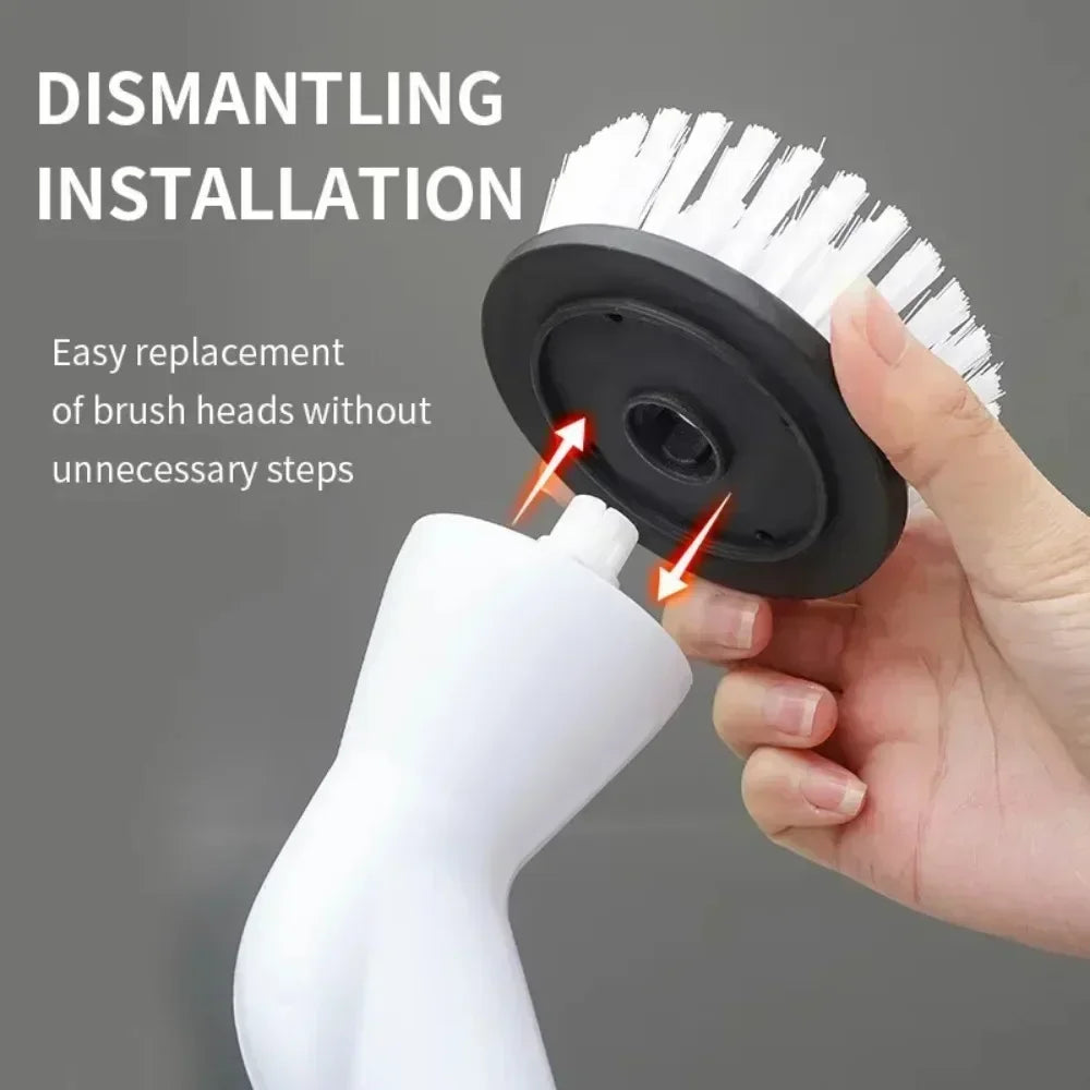 6-in-1 Cordless Electric Spin Scrubber – Kitchen & Bathroom