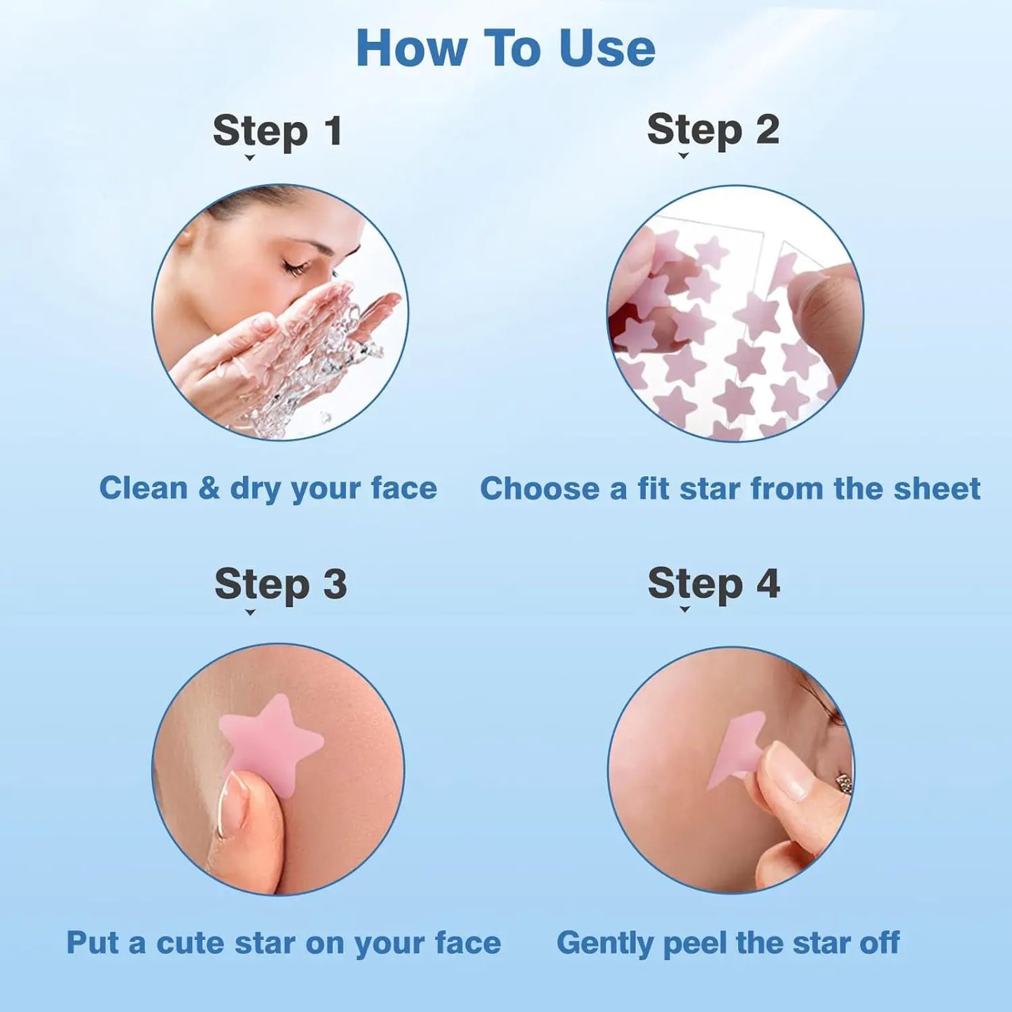 Invisible Waterproof Hydrocolloid Acne Patches – All Skin Types