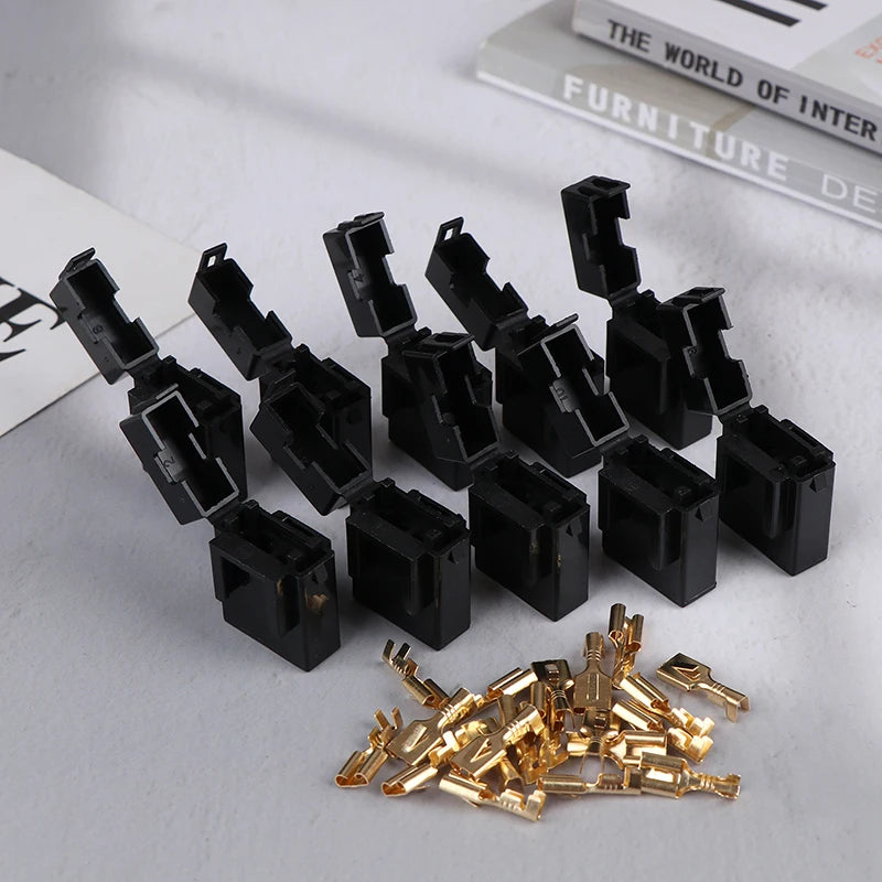 New 10Pcs AC Assembly Blade Type Auto Insurance Plug Standard Fuse Box With 20 Terminals Middle Car Fuse Holder Peaceful Pleasures Health and Wellness