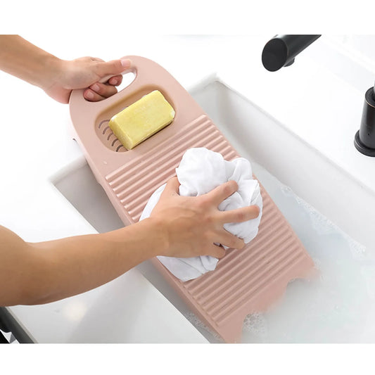 Wash Board Thickened Hand Wash Laundry Boards Dirty Clothes Washboard with Soap Holder Design for Underwear Lingerie Cleaning Peaceful Pleasures Health and Wellness