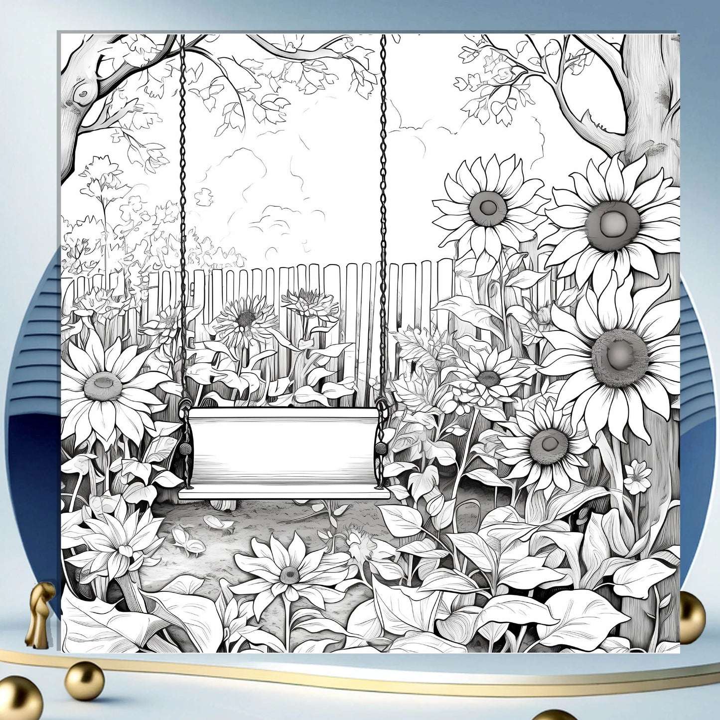 Bview Art Adult Coloring Book Garden Fantasy Stress Relief Relaxation