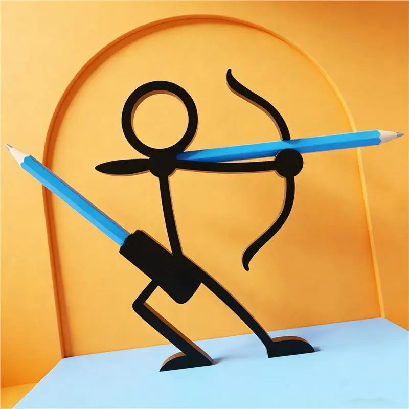 3D Printed Stick Figure Pencil Holder – Desk Organizer Gift