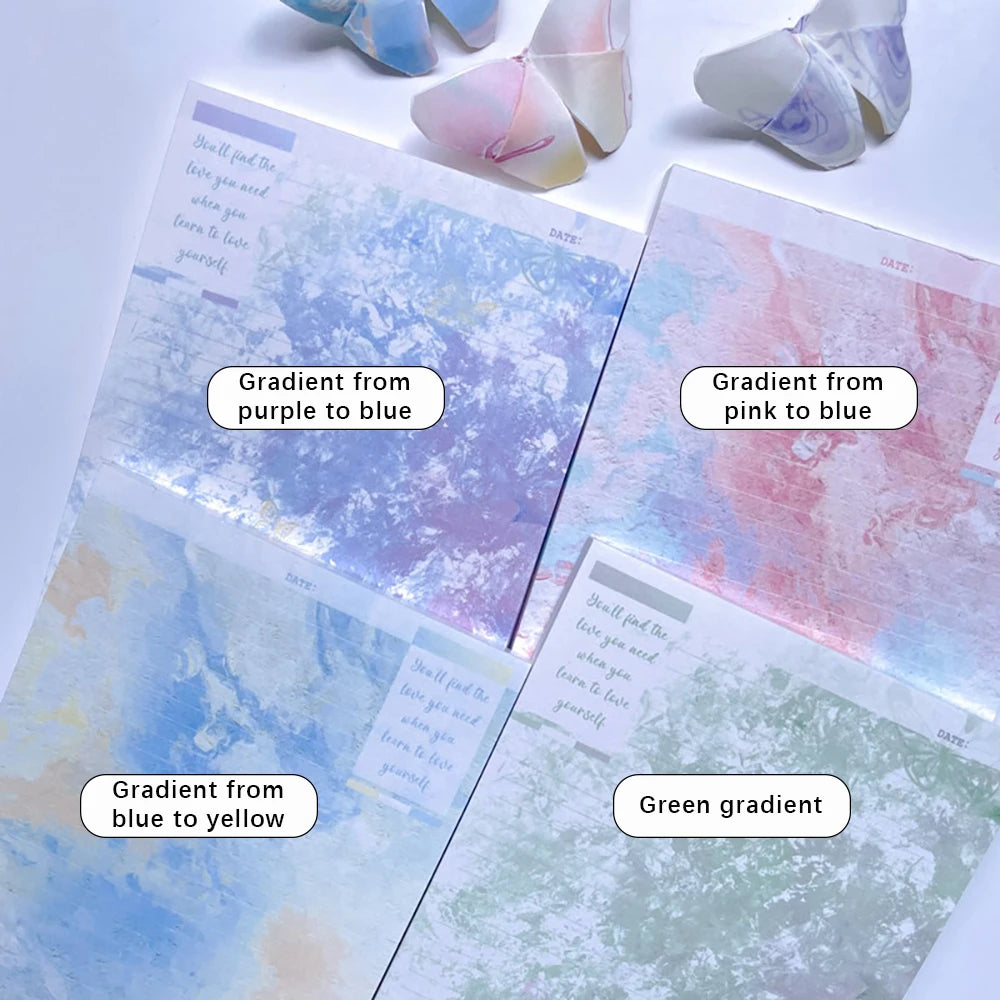 200 Sheets Colorful Mist Gradient A7 Notebook Student Message Memo