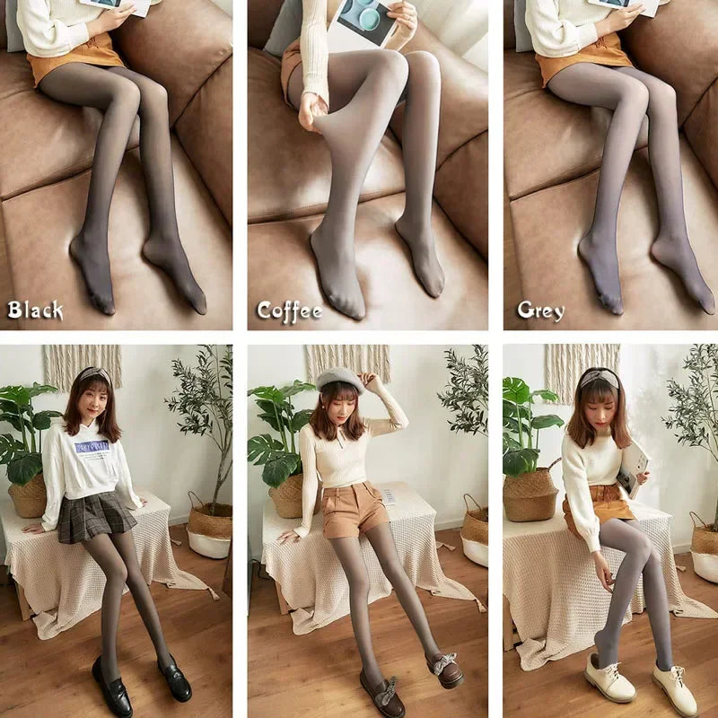 Women's Fleece Lined Thermal Tights – Winter Pantyhose