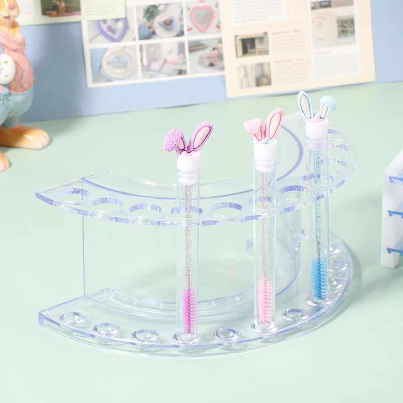 Acrylic Makeup Brush Holder & Organizer Stand | Beauty Storage