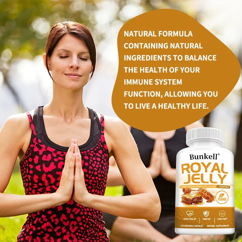 Royal Jelly 1995mg Capsules – Immune & Wellness Support