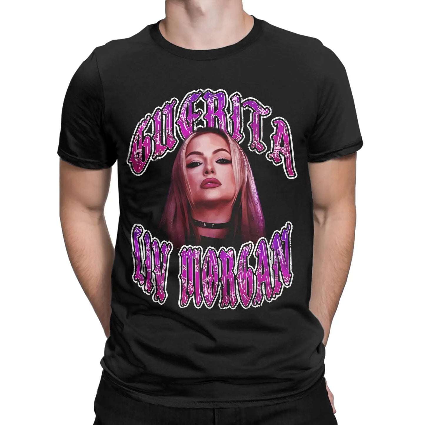 Liv Morgan T Shirt Men 100% Cotton Funny T-Shirts O Neck REVENGE Tee Shirt Short Sleeve Clothes Plus Size Peaceful Pleasures Health and Wellness 3 XL