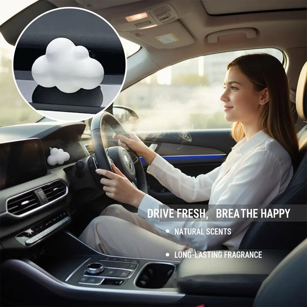 Cute Cloud Car Air Freshener Aroma Diffuser Vent Clip/Pendant,Refillable Creative Auto Decor Gift for Women Men mystical smell Peaceful Pleasures Health and Wellness