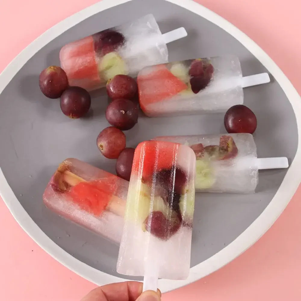 4-Link Popsicle Mold with Lid – Homemade Ice Lolly Maker
