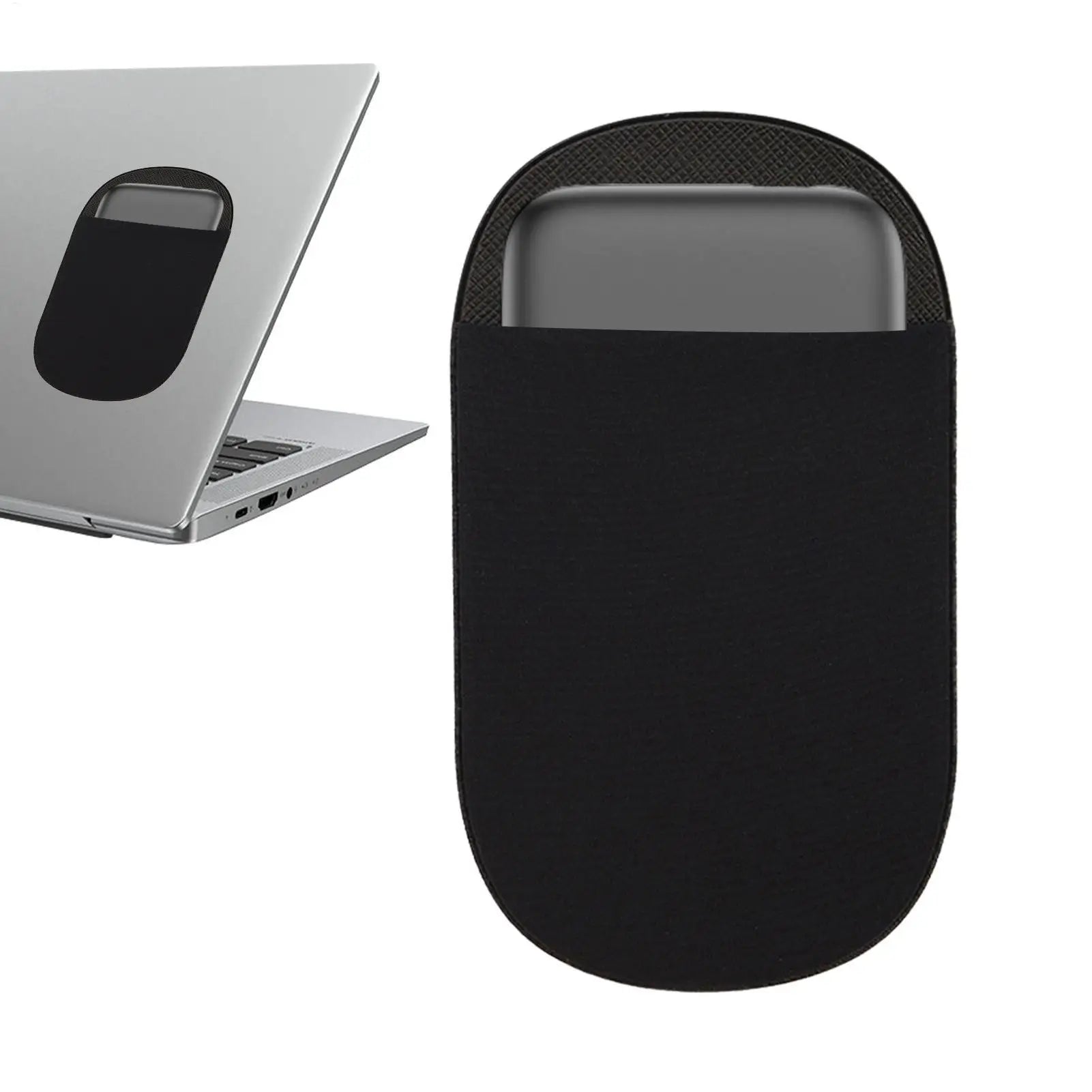 Reusable Adhesive Mouse Pouch For Laptop, Universal Stick-On Wireless Mouse Holder For MacBook, Tablet, No Glue Residues Peaceful Pleasures Health and Wellness