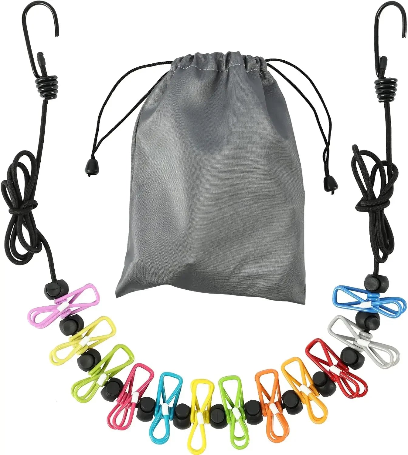 Retractable Clothesline with 12 Clips – Indoor & Outdoor Peaceful Pleasures Health and Wellness United States