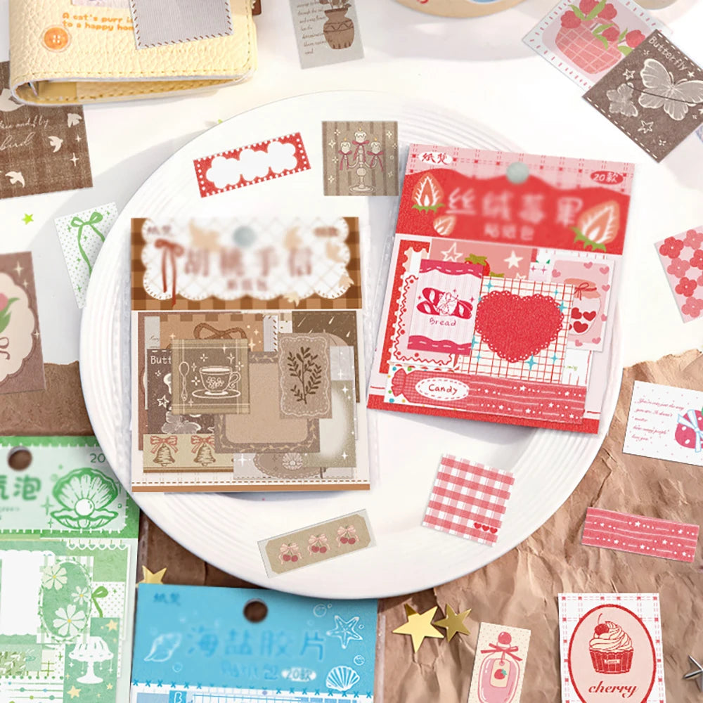 Berry Sea Salt Film Series Handheld Sticker Decoration Base Collage