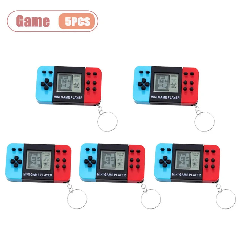 Mini Retro Handheld Game Console Keychain | Classic Pocket Toy