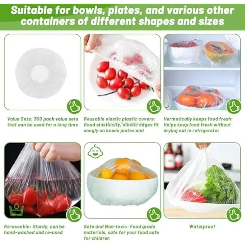 Reusable Elastic Food Covers for Bowls & Plates | HDPE/LDPE