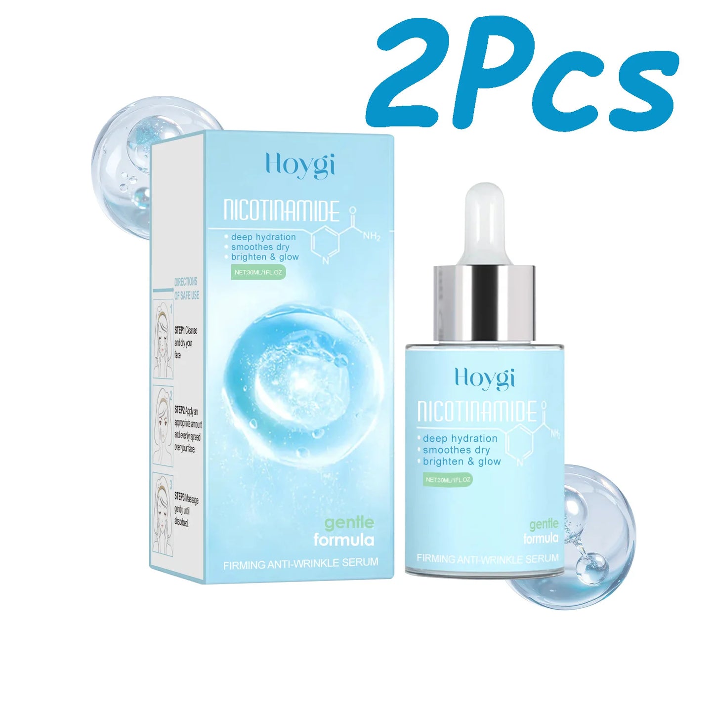 Firming Anti-Wrinkle Face Serum – Niacinamide & Hyaluronic Acid
