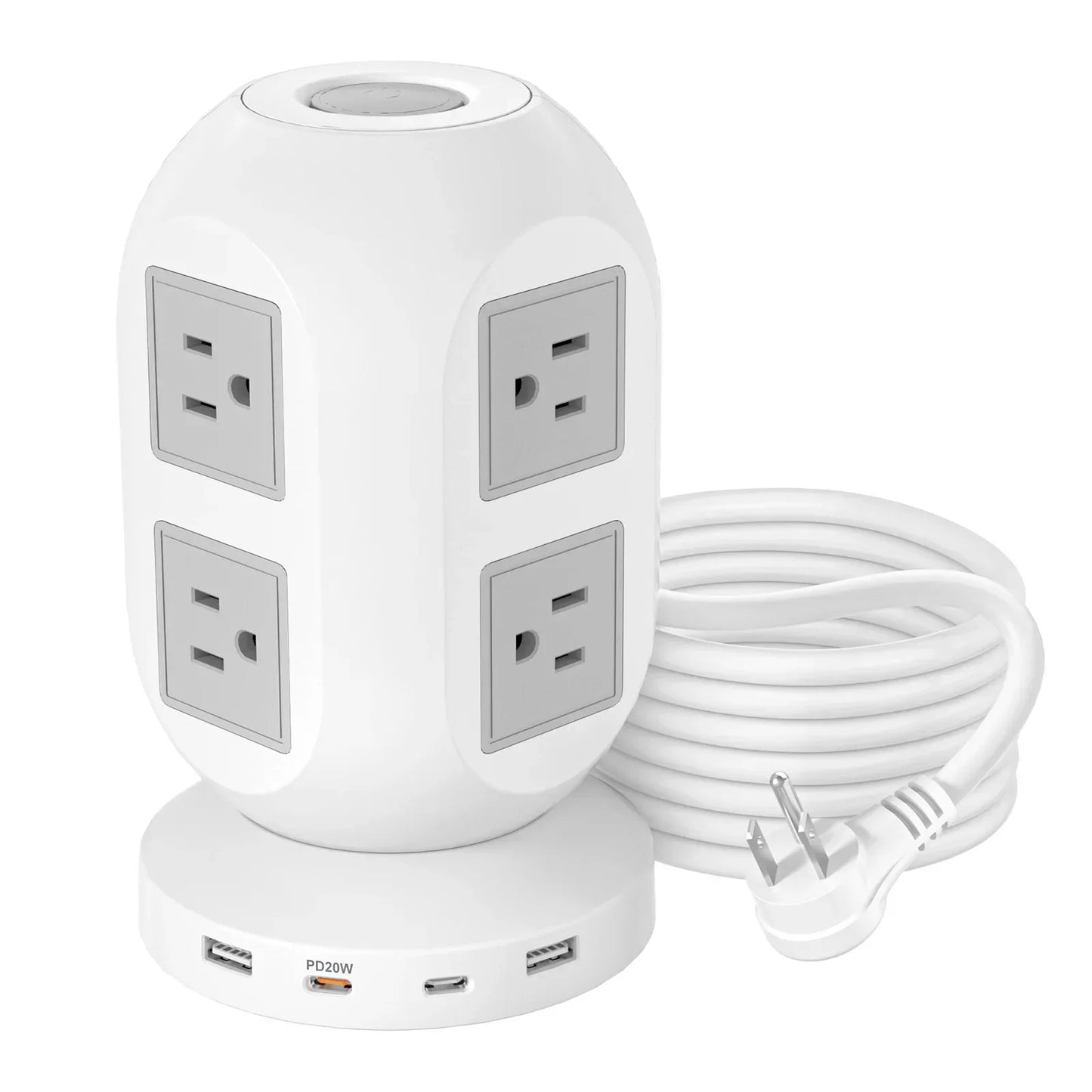Lantern Tower Socket Extender 20W PD Fast Charging US Plug Peaceful Pleasures Health and Wellness