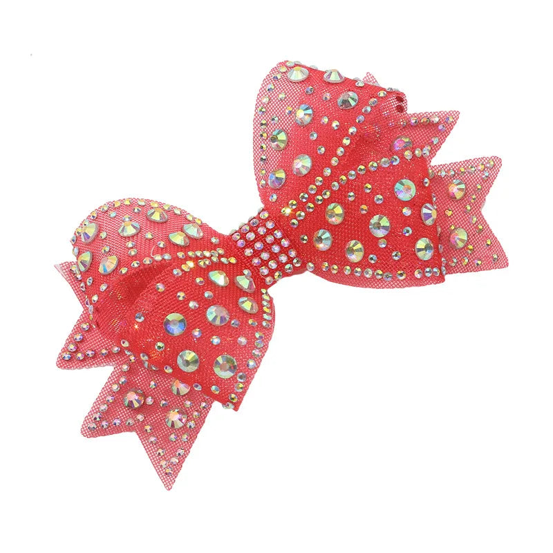 Rhinestone Bow Shoe Clips – Mesh Diamond Wedding Buckles