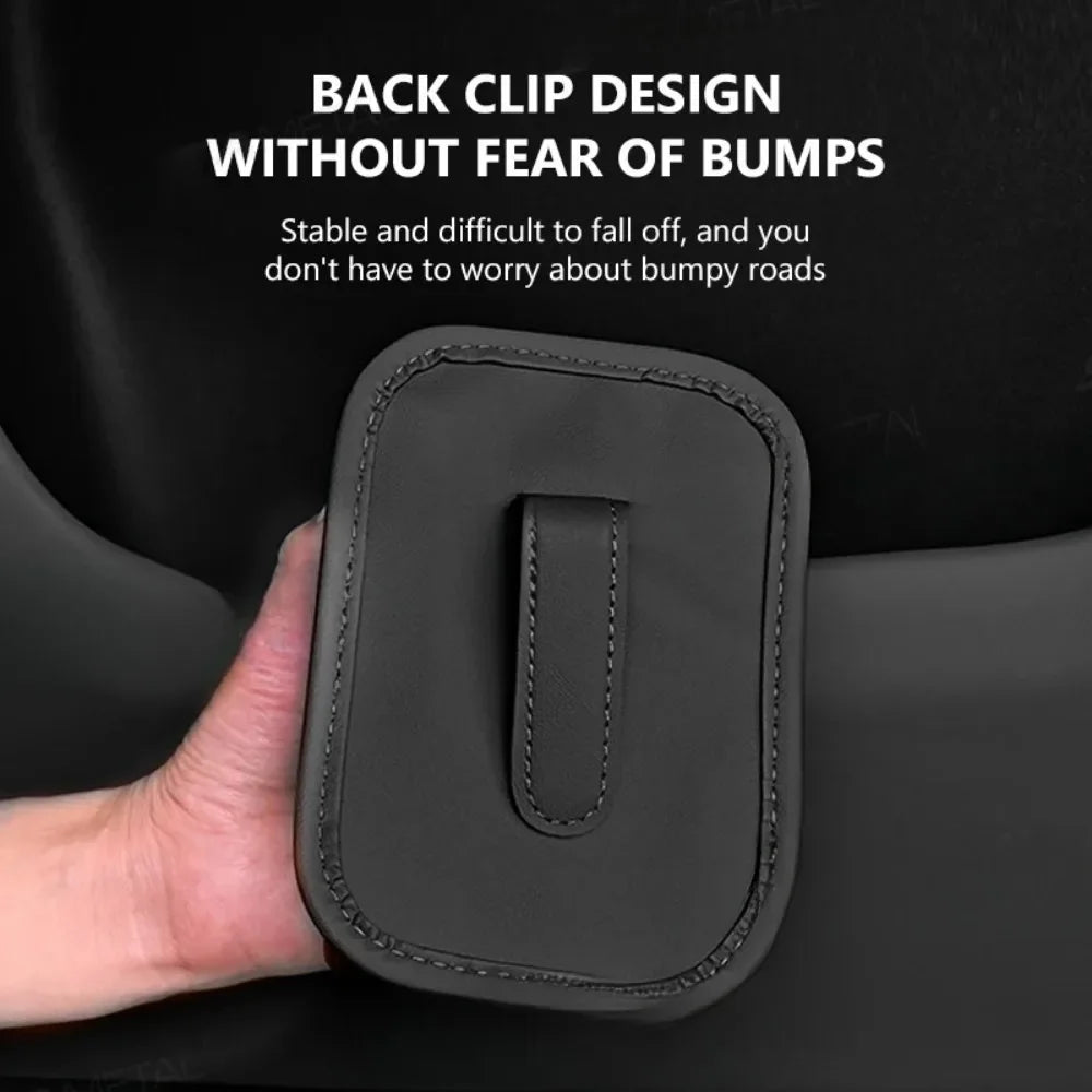Leather Car Door Cup Holder & Back Seat Organizer