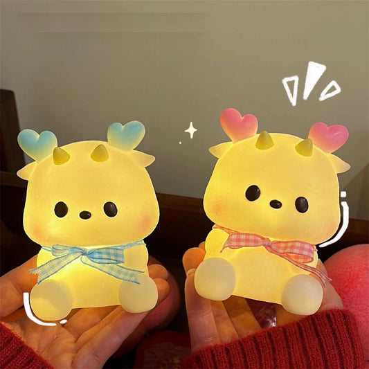 Cartoon Dragon LED Night Light – Soft Glow Bedside Lamp LED Night Light Peaceful Pleasures Health and Wellness Blue
