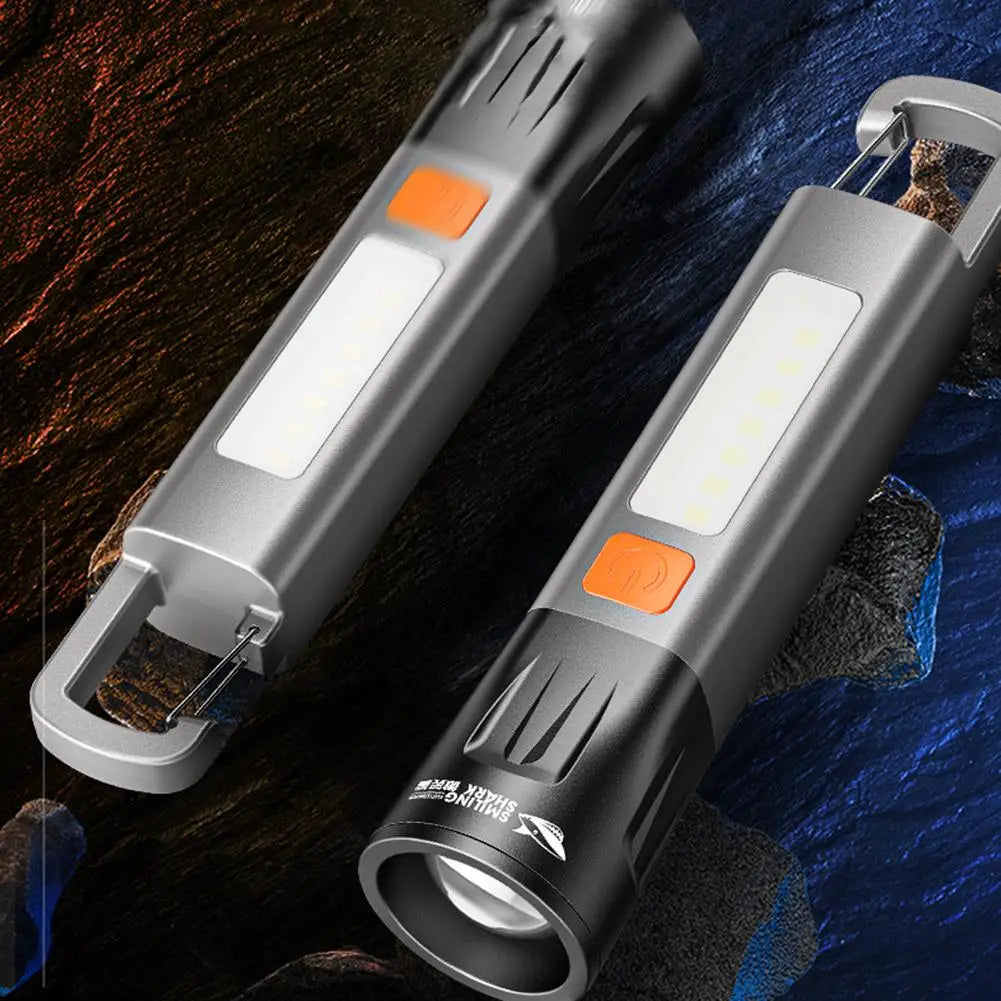 Zoomable LED EDC Flashlight | 7-Mode USB-C Rechargeable Torch LED EDC Flashlight Peaceful Pleasures Health and Wellness