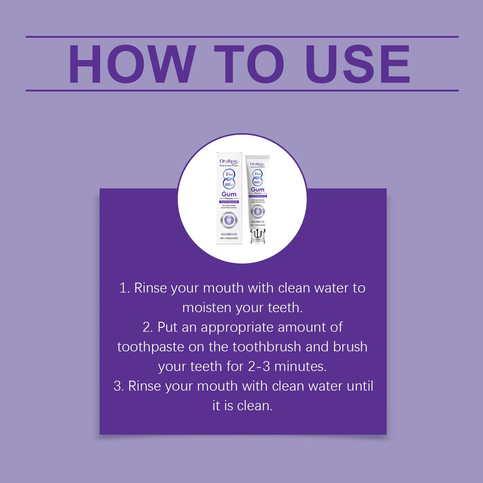Nano Hydroxyapatite Toothpaste Restores White Teeth Alleviate Gum Bleeding Reduce Plaque Remove Oral Odor Gum Repair Toothpaste Peaceful Pleasures Health and Wellness