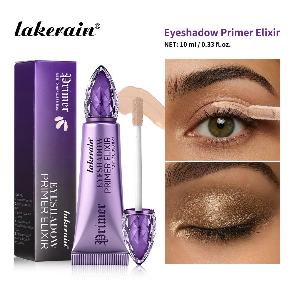 Eyeshadow Primer Elixir 8h Long Lasting Wear Uniform Color Development Smooth Blending Waterproof Light Gel Texture Eye Primer Peaceful Pleasures Health and Wellness Eyeshadow Primer