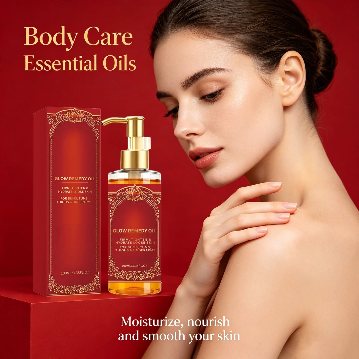 Firming Body Oil Skin Tightening Massage Oil for Belly Butt Thighs Underarms Improve Sagging Skin Hydration Shaping Body Oil Peaceful Pleasures Health and Wellness