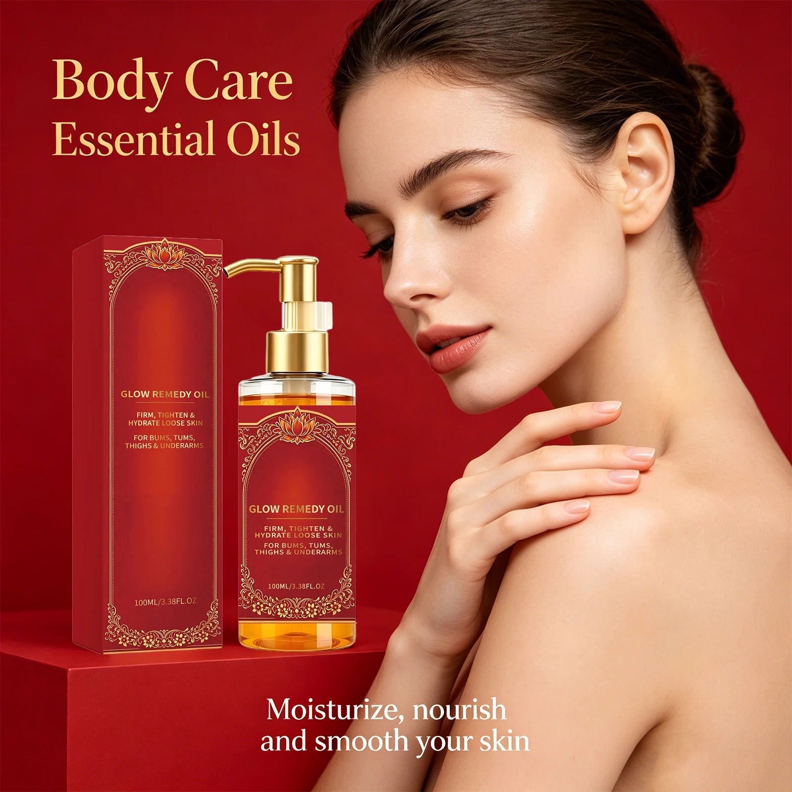 Firming Body Oil Skin Tightening Massage Oil for Belly Butt Thighs Underarms Improve Sagging Skin Hydration Shaping Body Oil Peaceful Pleasures Health and Wellness