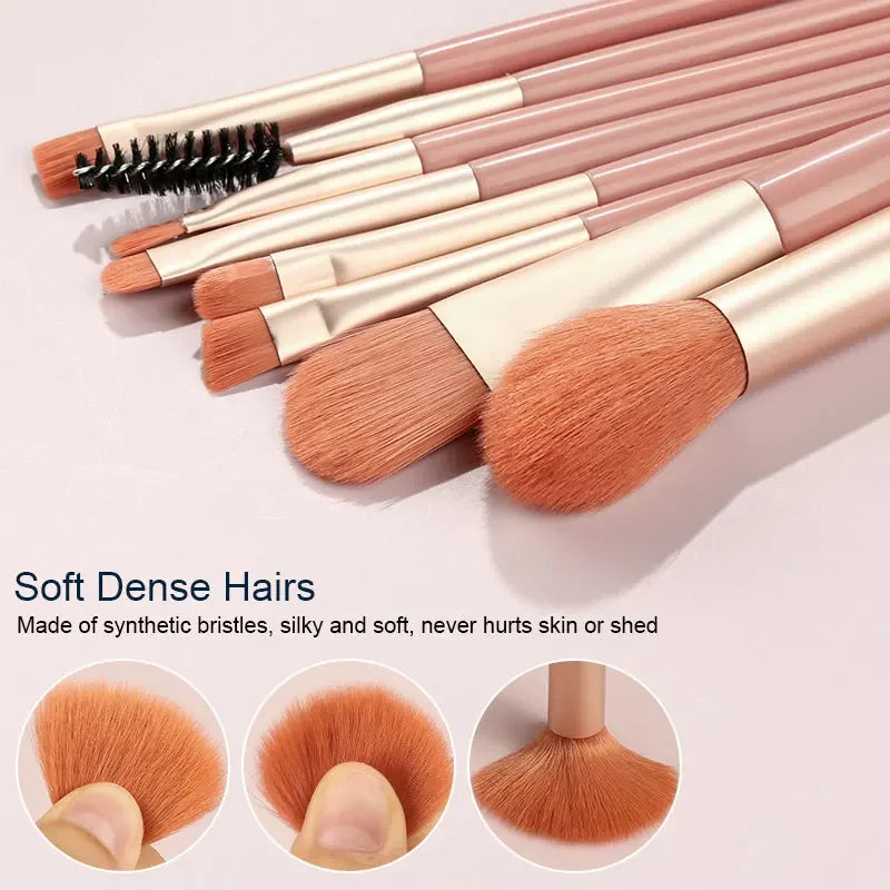 RUNTOIN 8/20Pc Makeup Brush Set – Powder, Foundation & Blending