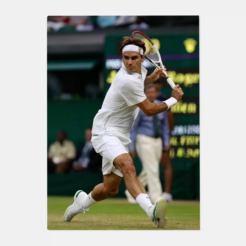 Roger Federer HD Wall Poster – Waterproof PVC Sticky Decor Sports Wall Poster Peaceful Pleasures Health and Wellness z12 21X30cmNoframe