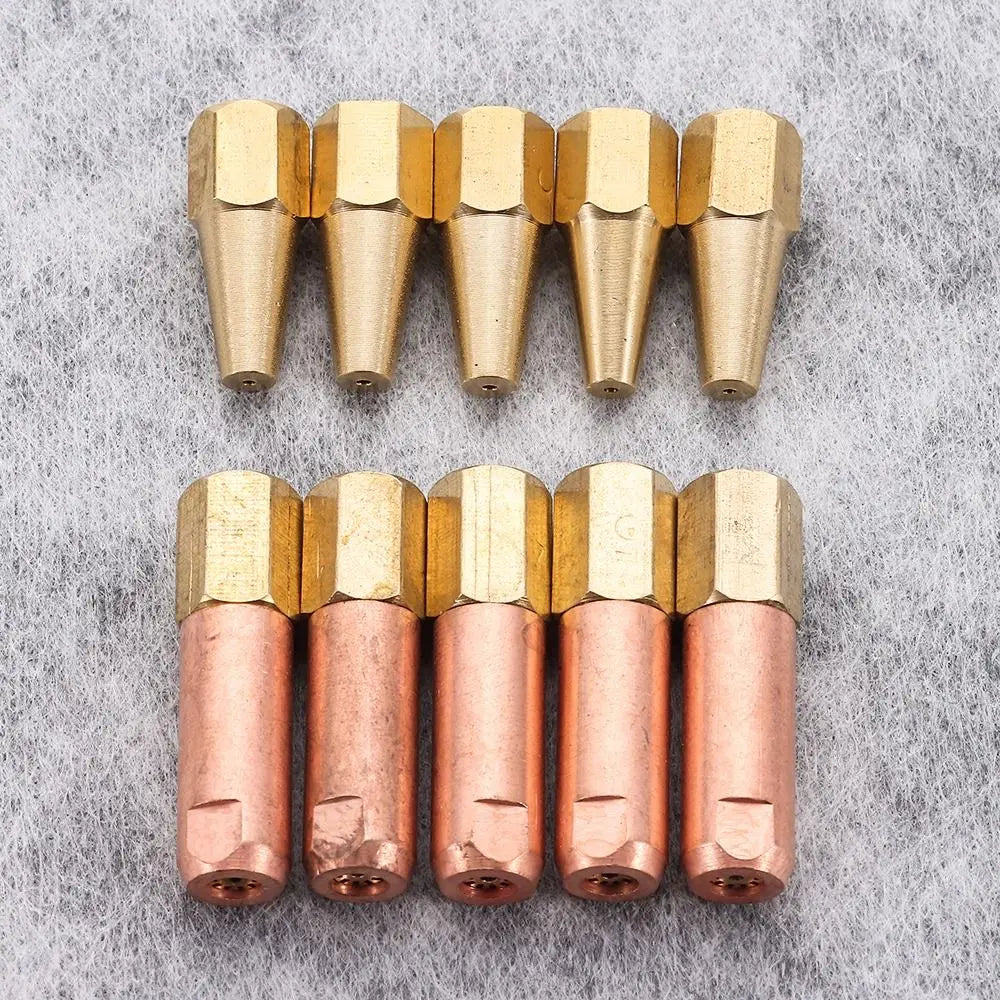 5pcs H01-2 Brazing Torch Nozzles | Propane & Acetylene Tips