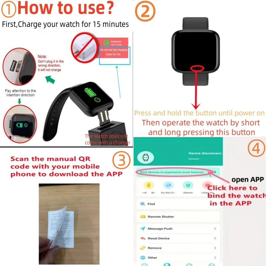 D13 Smart Fitness Band – Step, Heart Rate & Sleep Tracker